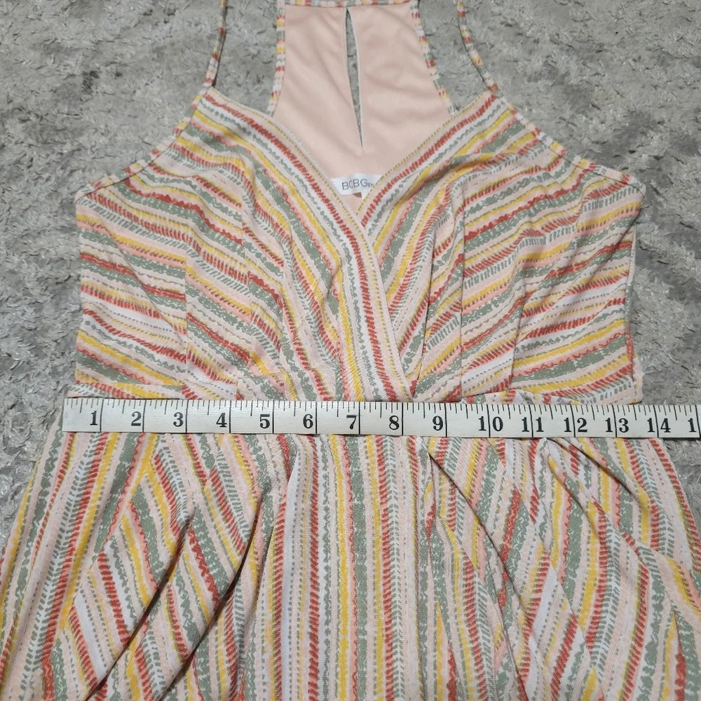 BCBGENERATION Halter Strappy High Low Midi Dress, Elastic Waist, Balloon Pockets - Picture 12 of 15